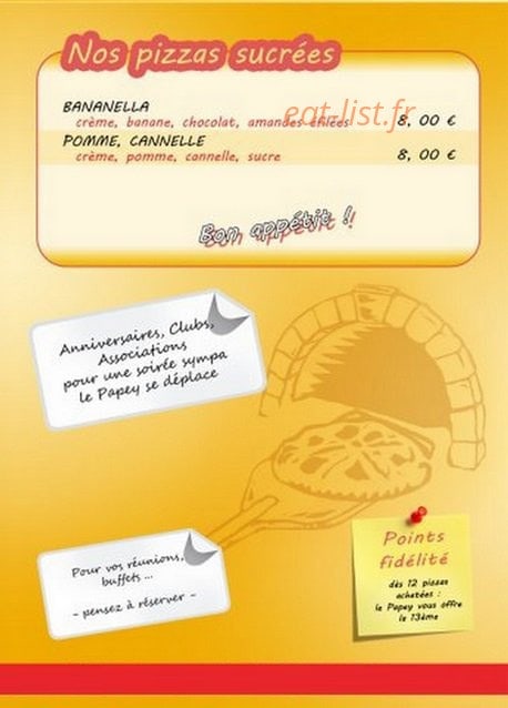 Pizza papey — carte page 3