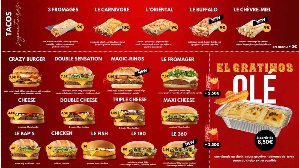 Tacos Way — carte page 3