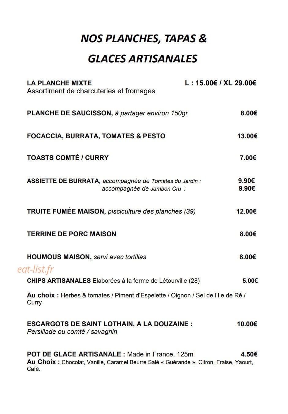 Autour d'un verre — carte page 2
