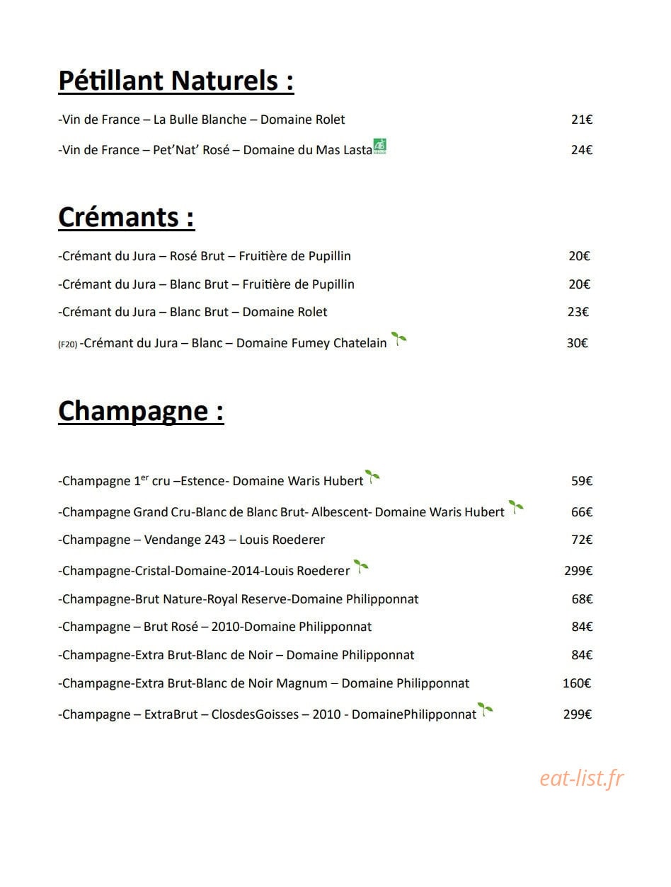 Autour d'un verre — carte page 7