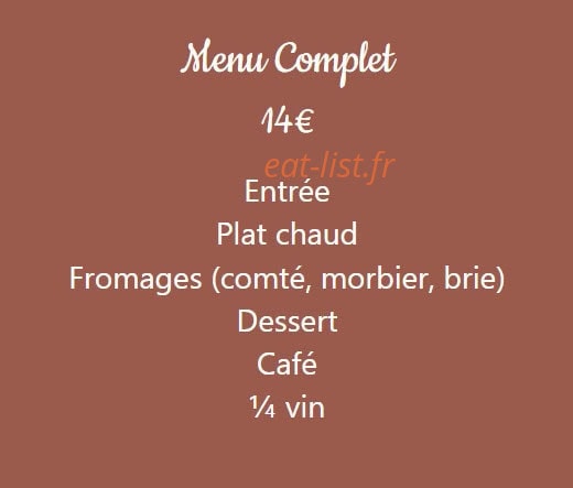 Chez Karine — carte page 1