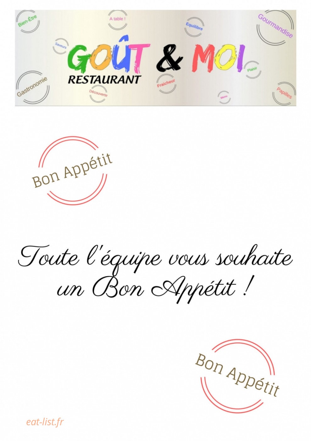 Goût & Moi — carte page 7