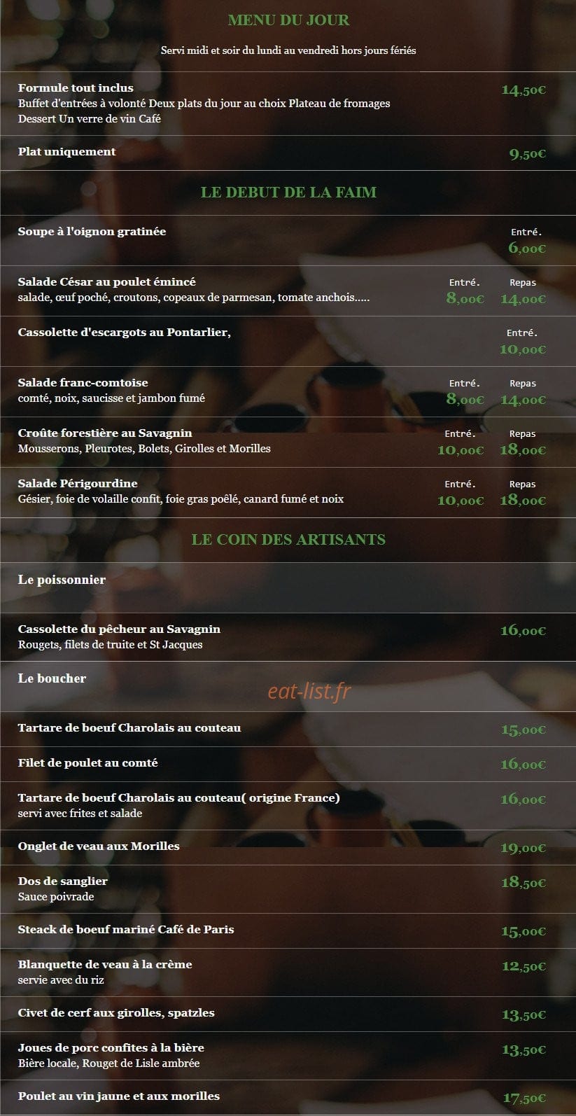 Le Commerce — carte page 1