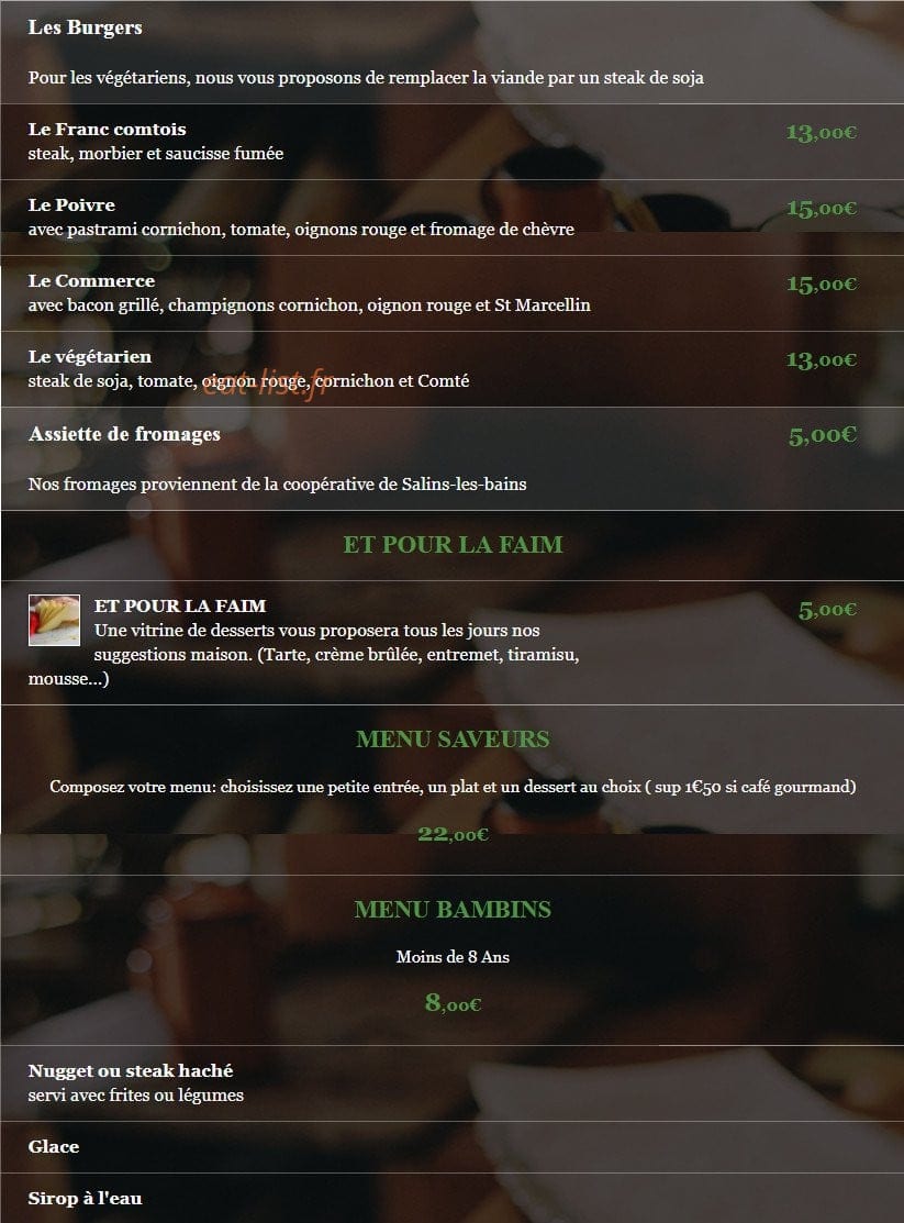 Le Commerce — carte page 2