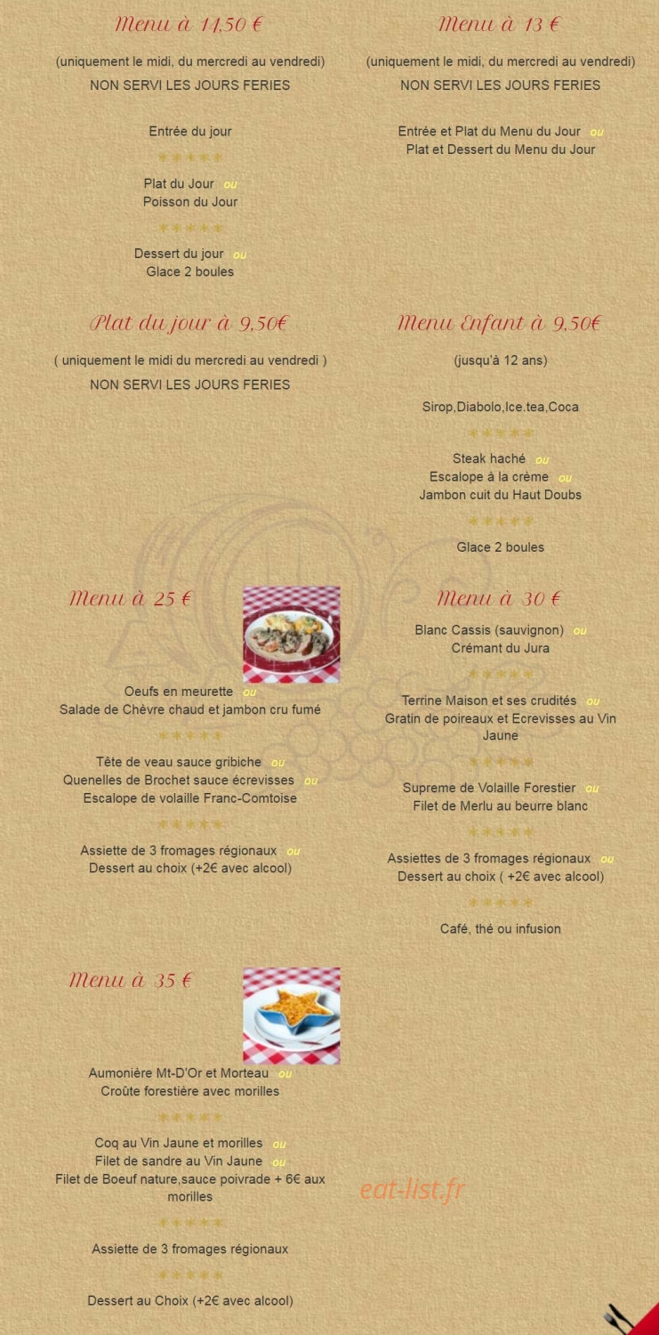Le Petit Blanc — carte page 2