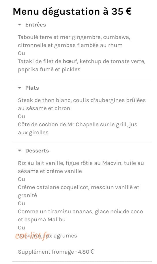 Le Sensso — carte page 2