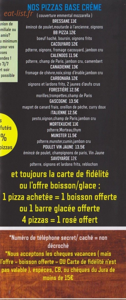 Auberge de Chaussin — carte page 6