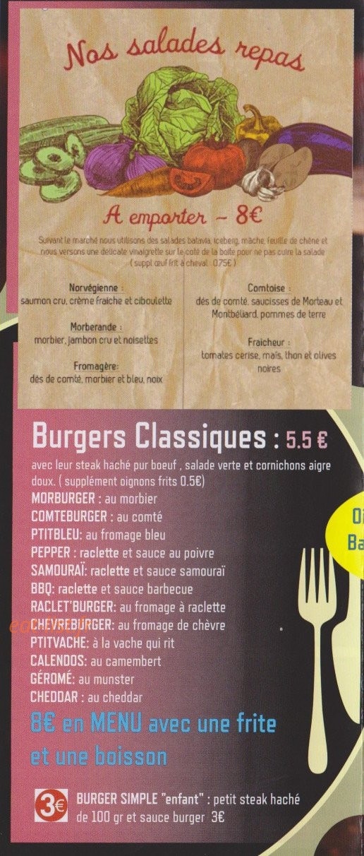 Auberge de Chaussin — carte page 2