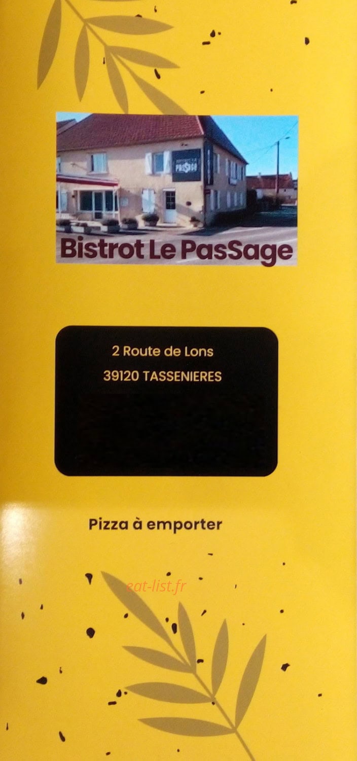 Bistrot Le PasSage — carte page 5