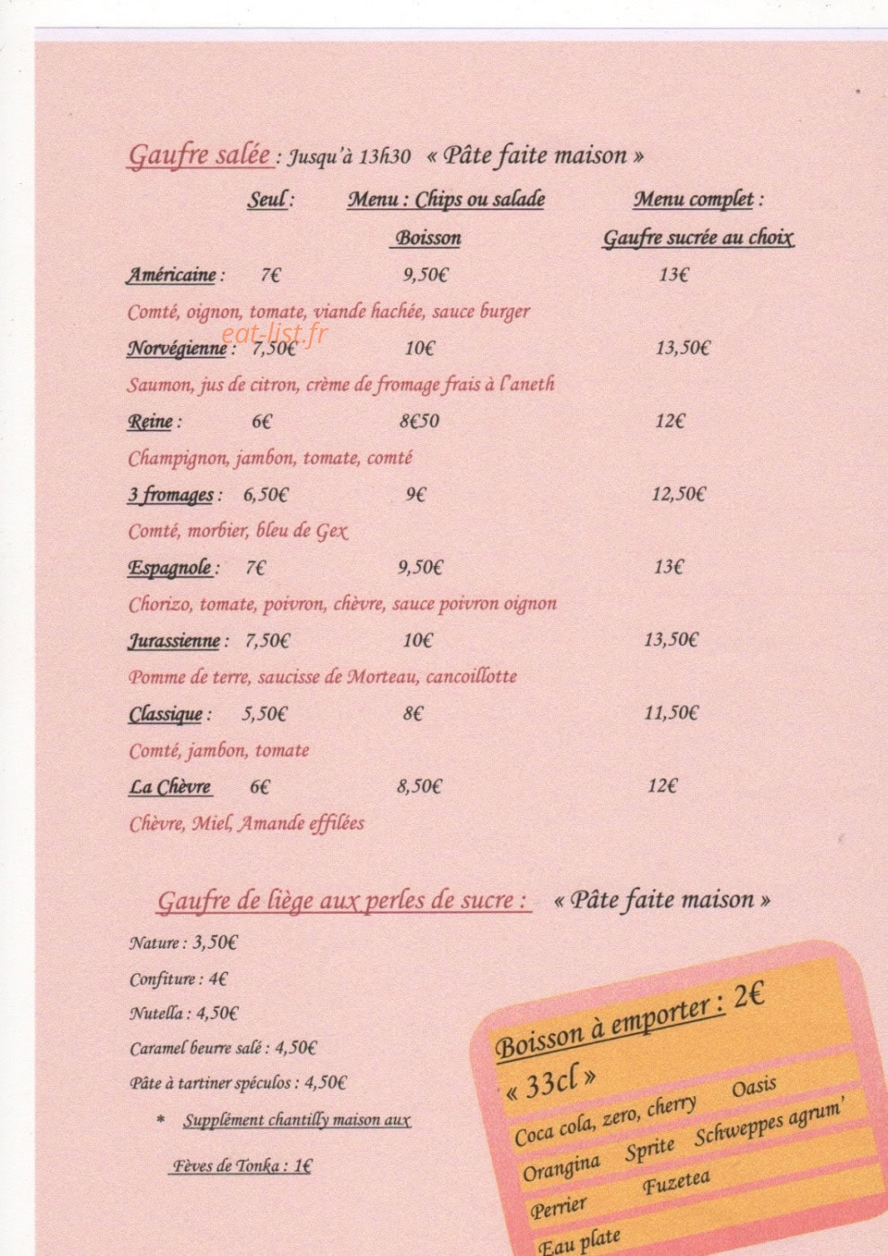 La gaufrière — carte page 1