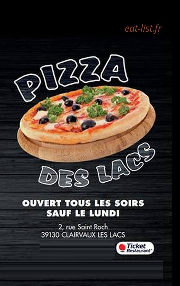 Pizza Des Lacs — carte page 1