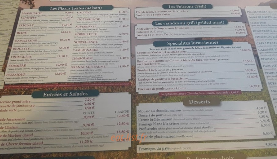Le Lacustre — carte page 1
