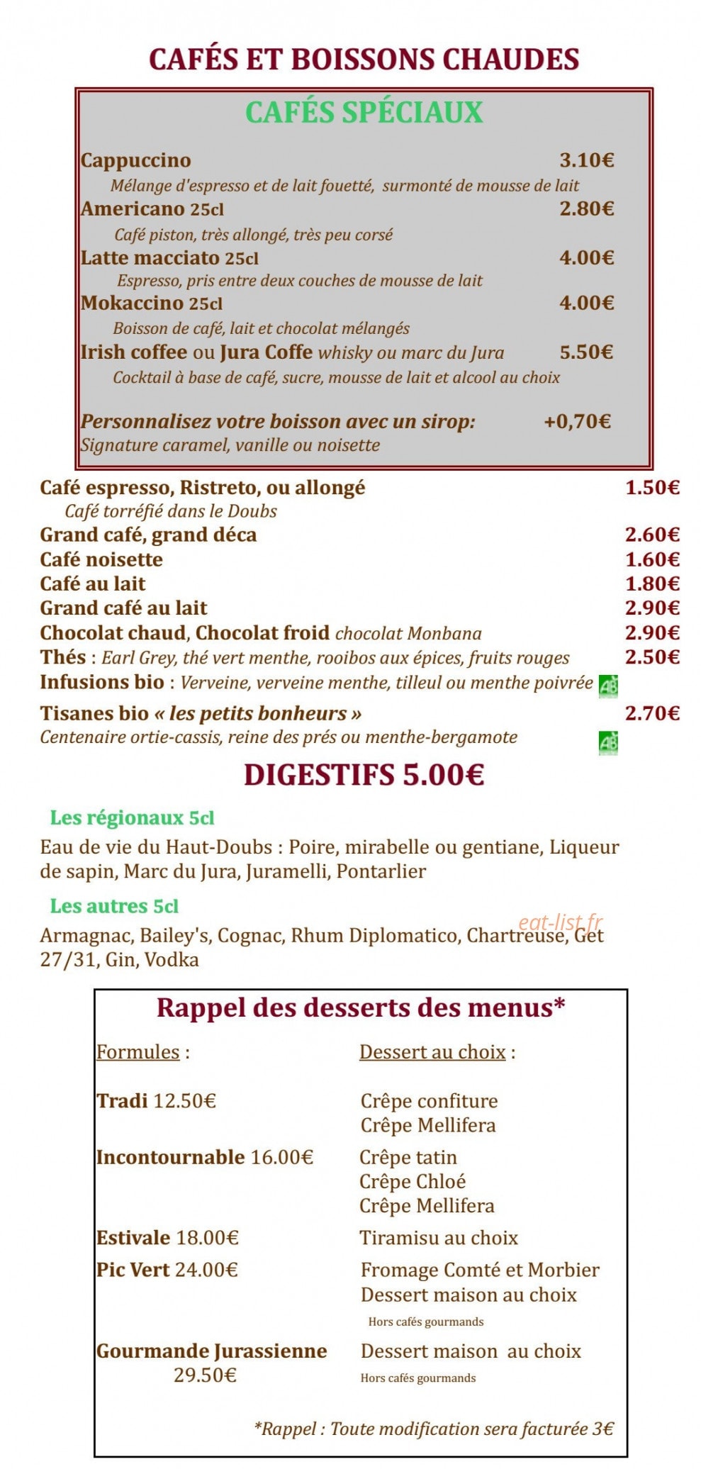 Le Pic vert — carte page 13