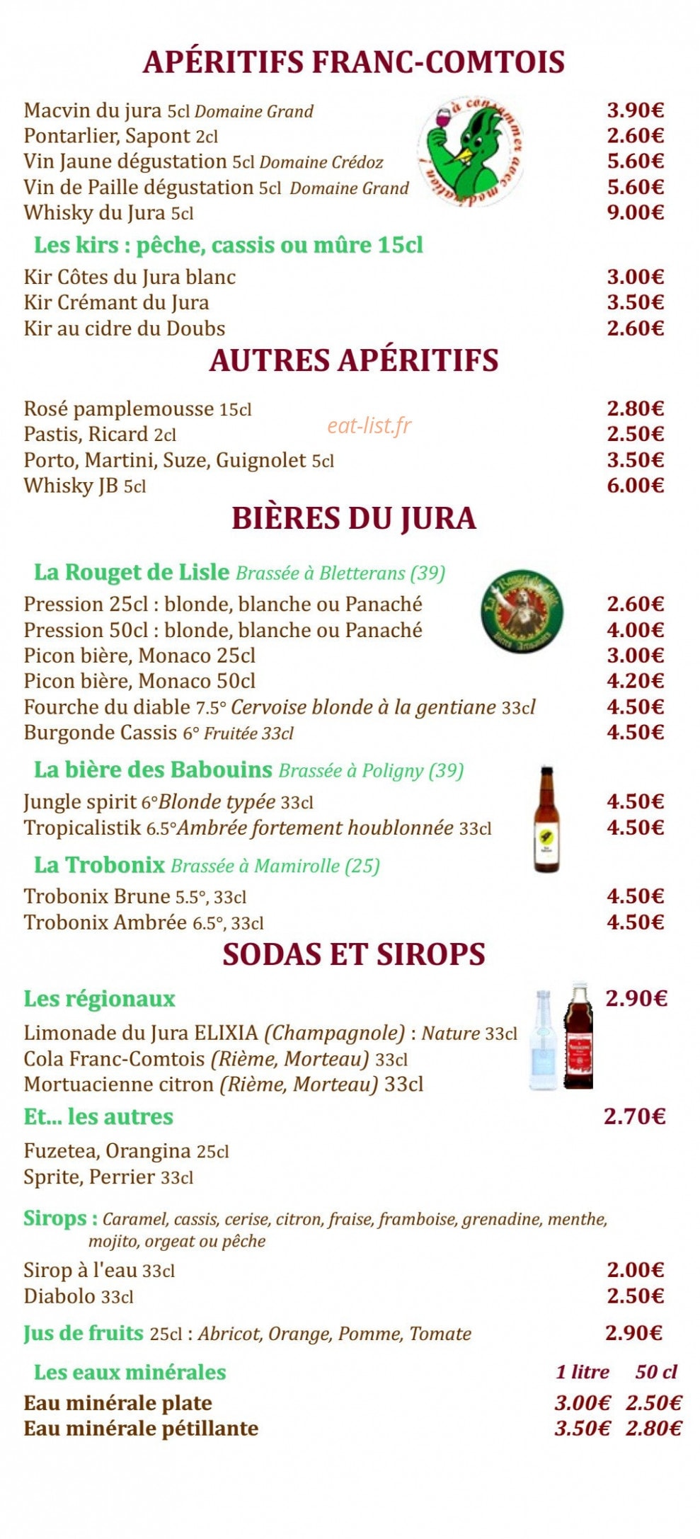 Le Pic vert — carte page 11