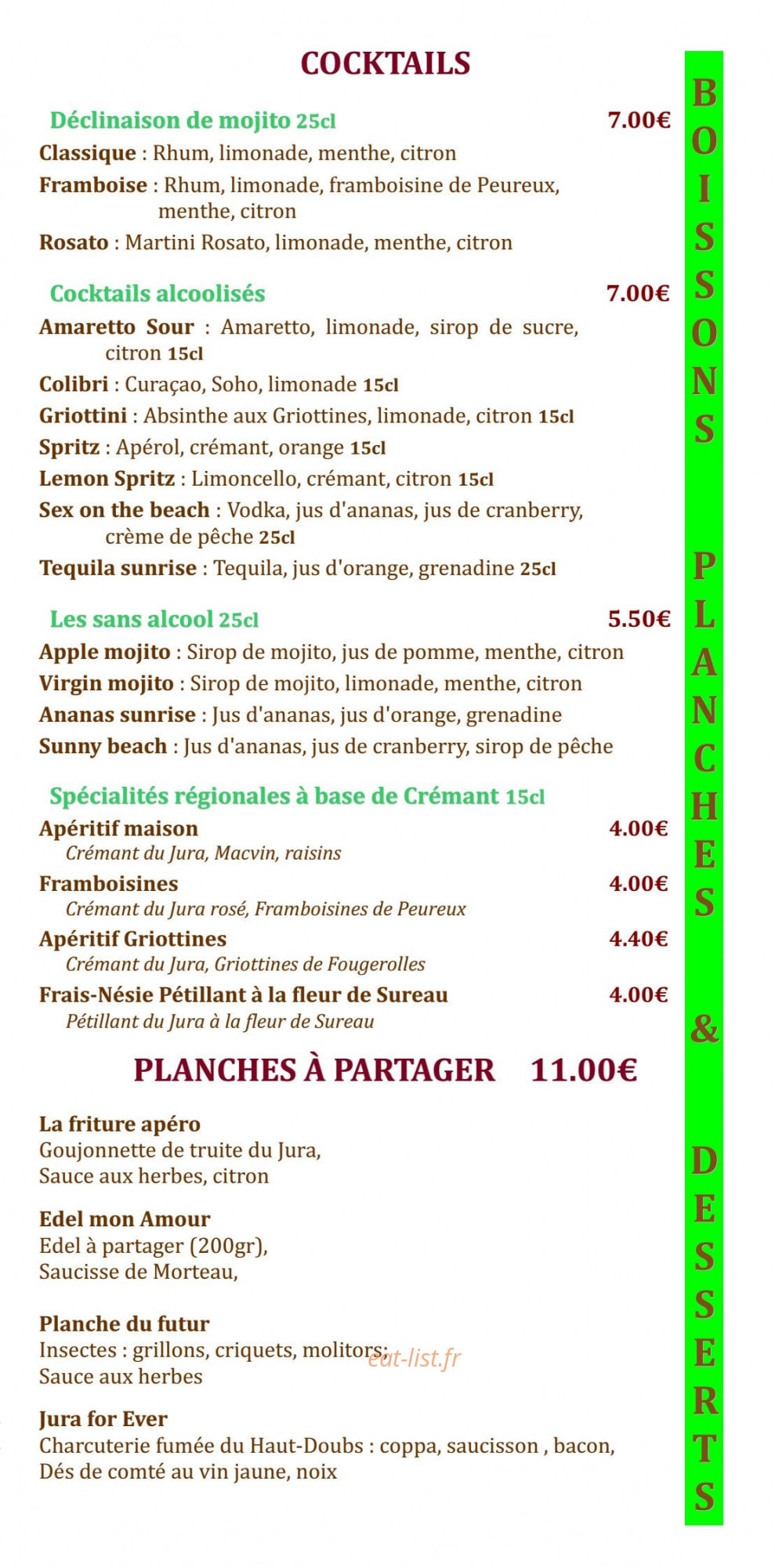Le Pic vert — carte page 12
