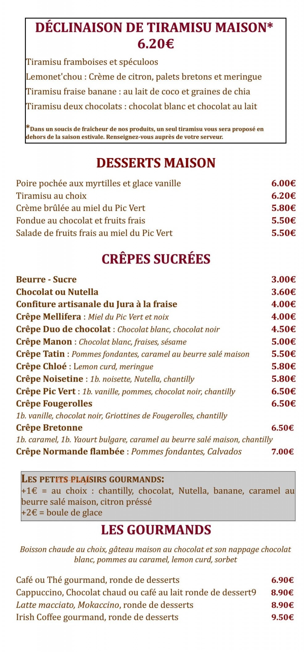 Le Pic vert — carte page 14