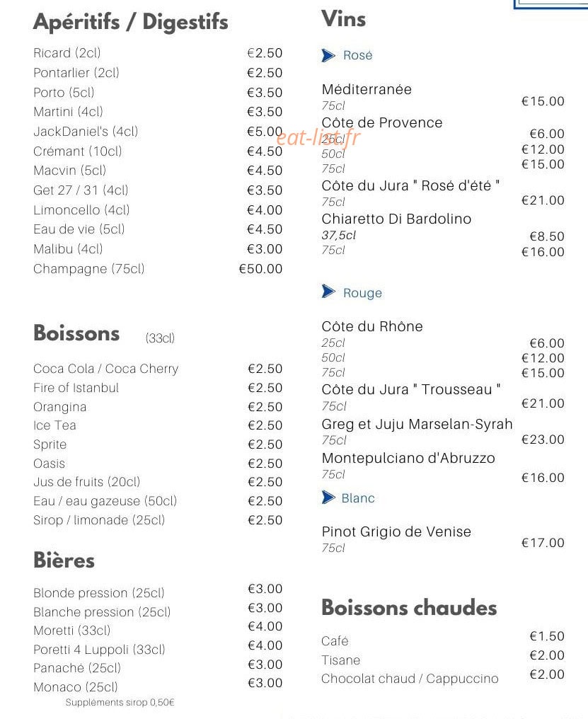 Deniz pizza grill — carte page 5