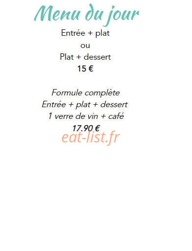 Restaurant des Lacs — carte page 6