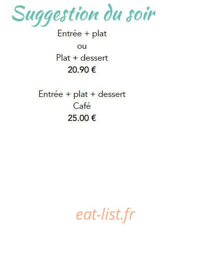 Restaurant des Lacs — carte page 7