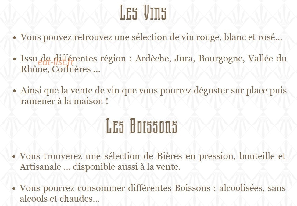 Café Français — carte page 3
