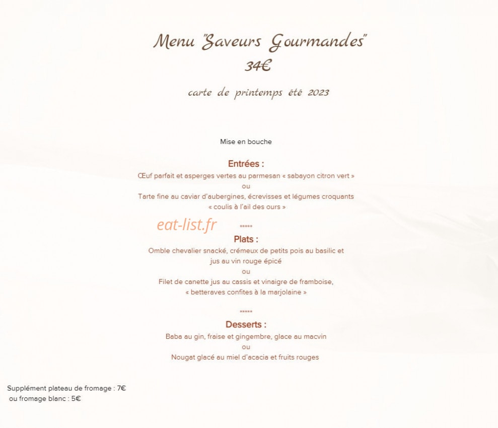 L'échappée gourmande — carte page 7