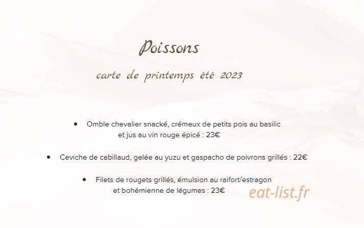 L'échappée gourmande — carte page 2