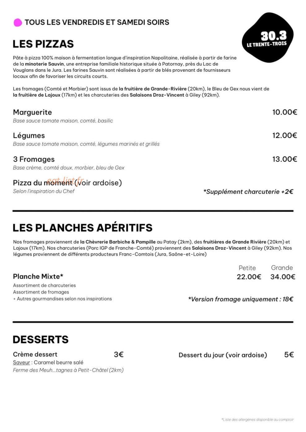 Le 30.3 — carte page 1