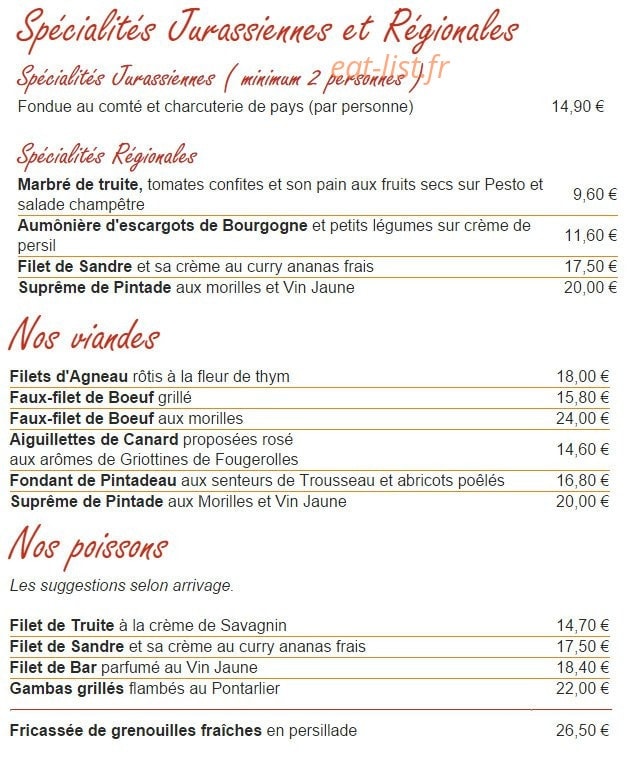 La Maison du Revermont — carte page 5