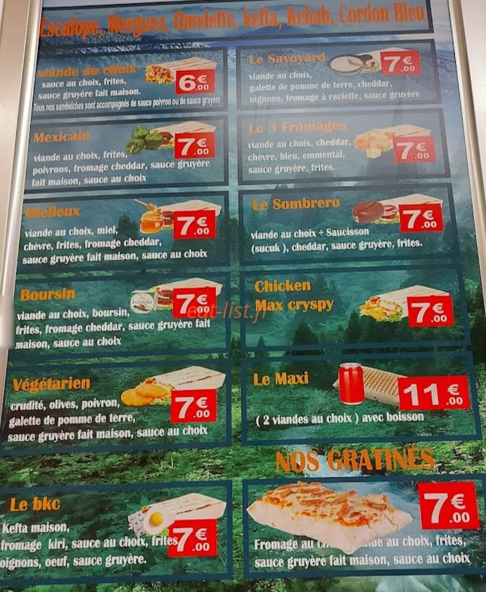 Bkc Snack — carte page 2