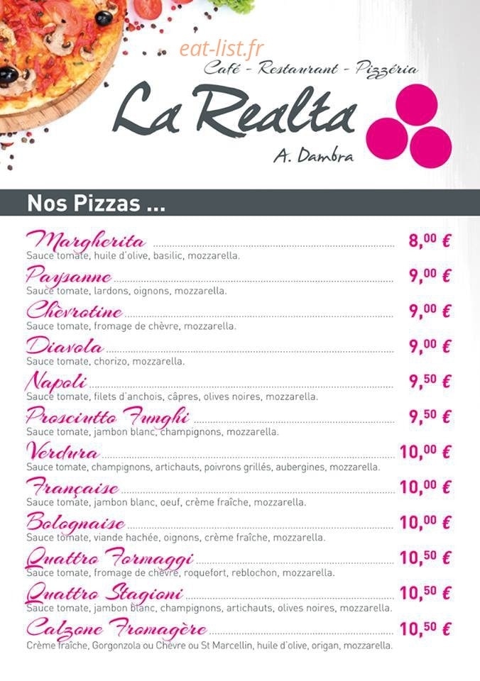 La Realta — carte page 2