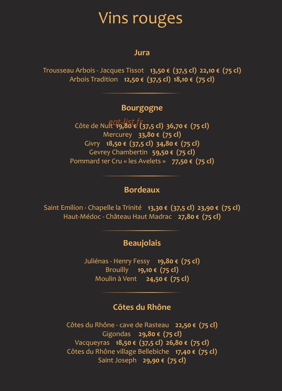 La Téranga — carte page 6