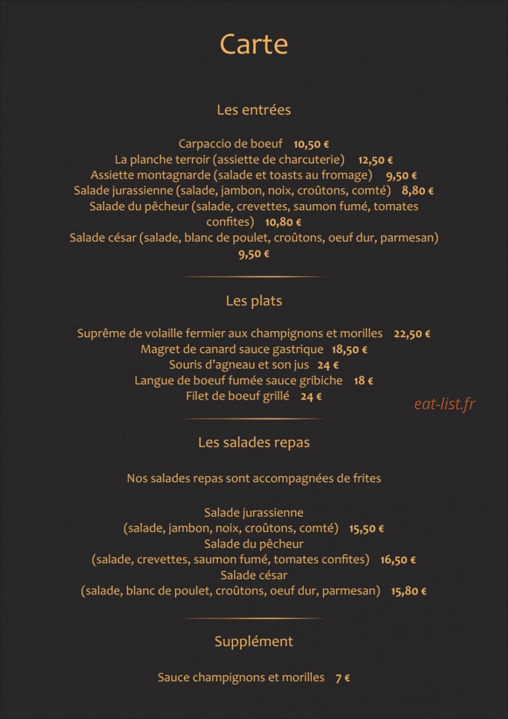 La Téranga — carte page 3