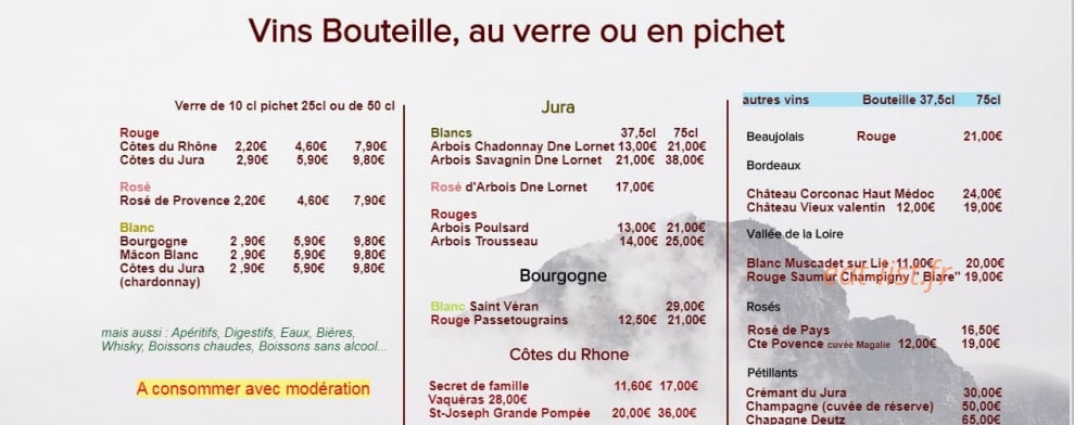 Le P'tit Machon — carte page 7