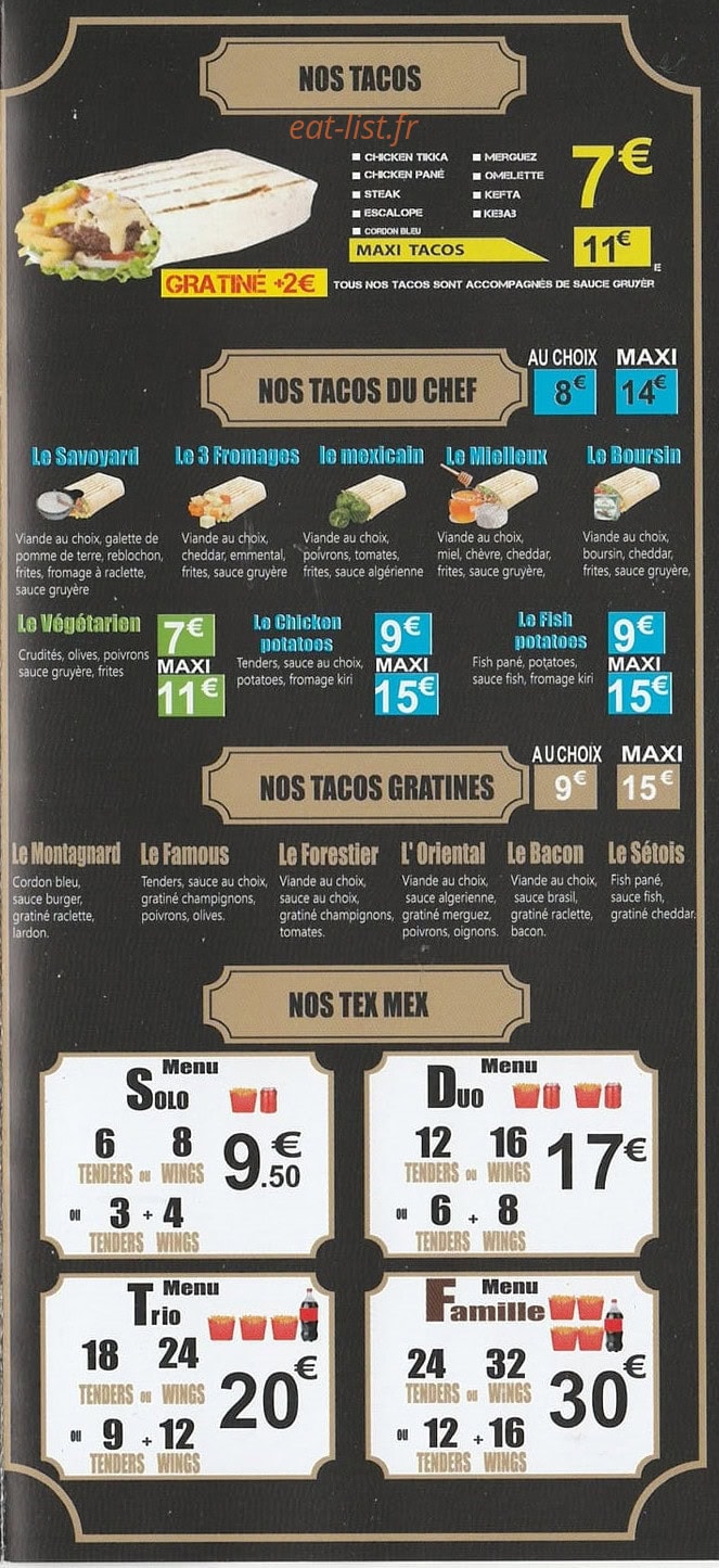 Royal Food 39 — carte page 4
