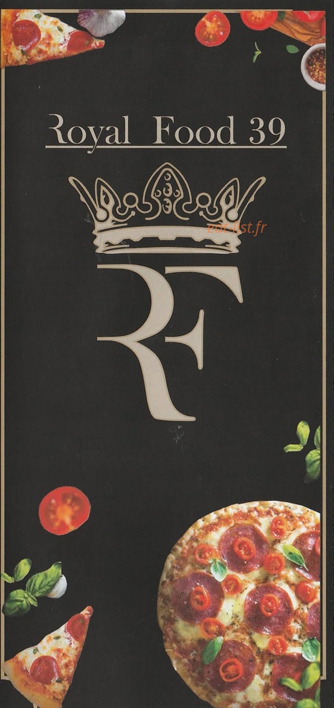 Royal Food 39 — carte page 1