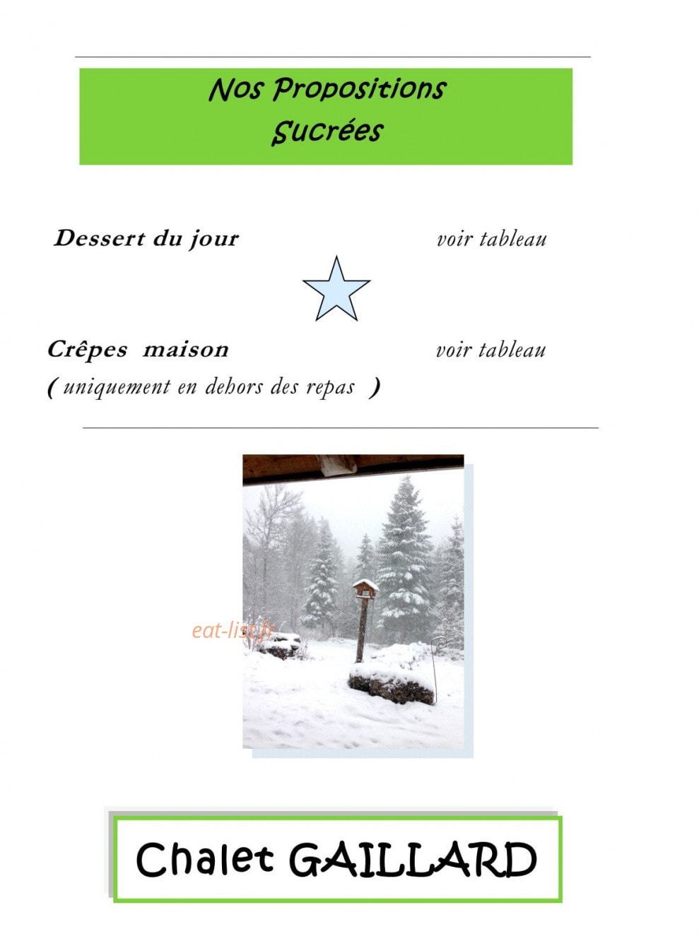 Chalet Gaillard — carte page 4