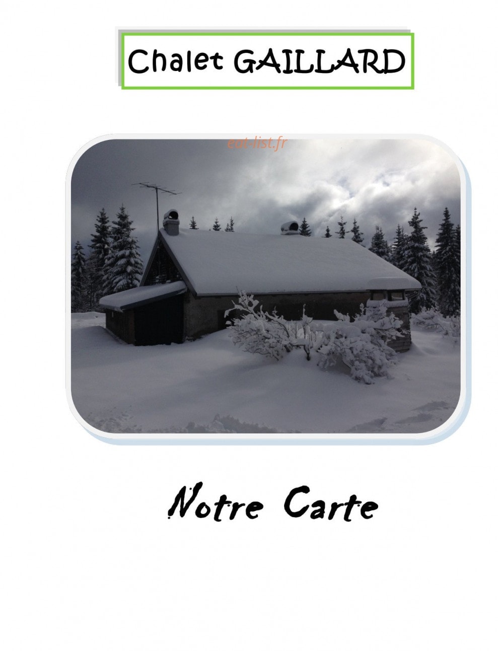 Chalet Gaillard — carte page 1