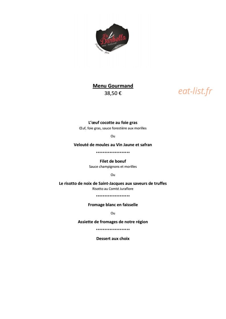 La Darbella — carte page 4