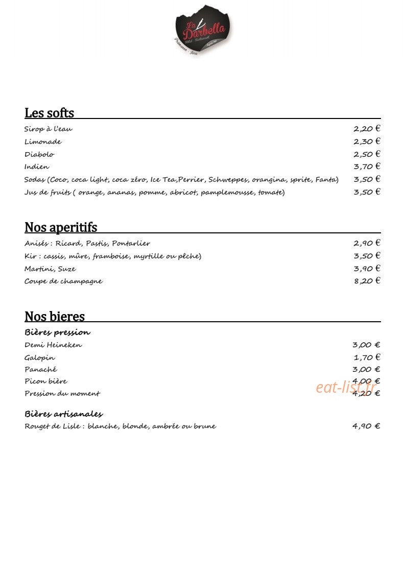 La Darbella — carte page 6