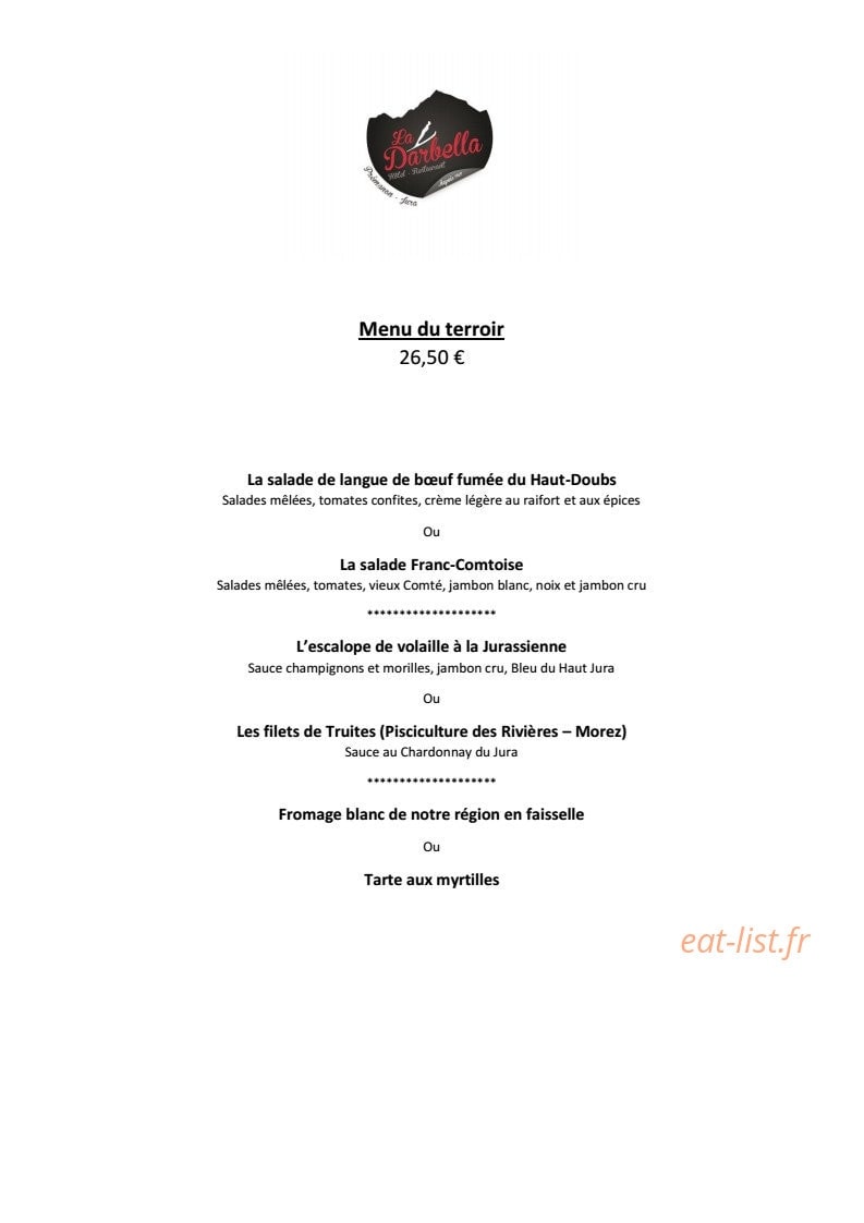 La Darbella — carte page 3