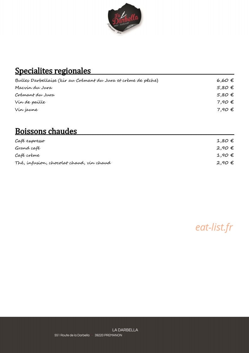 La Darbella — carte page 7