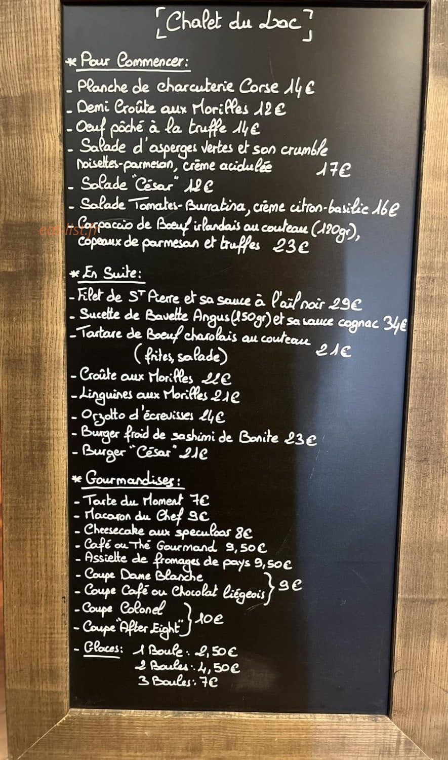 Le Chalet du Lac les rousses — carte page 1