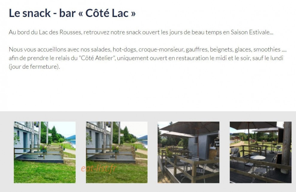 Côté Lac — carte page 1