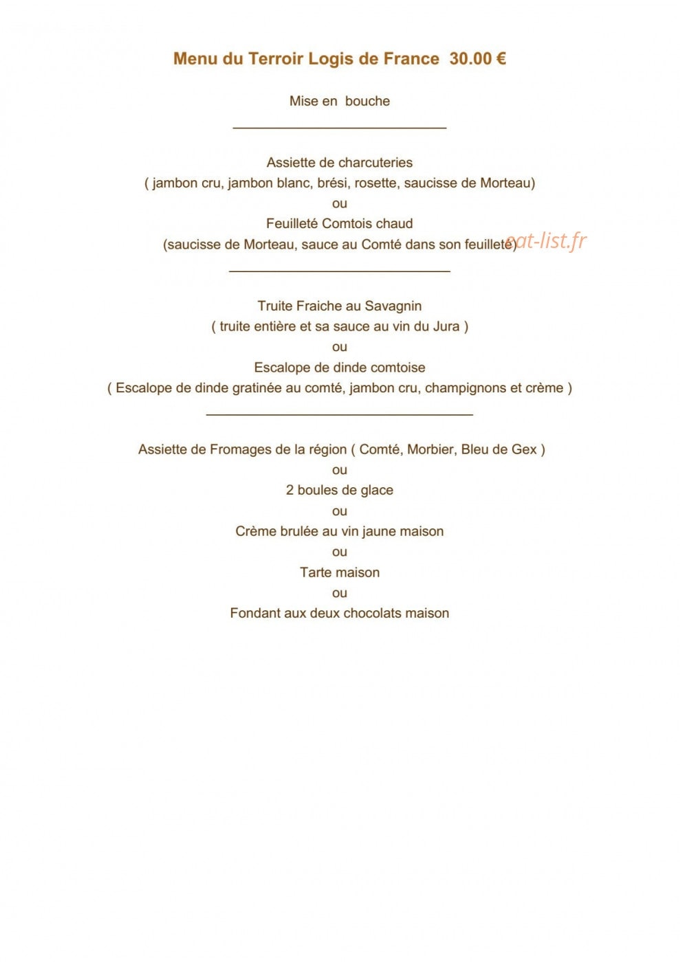 La Redoute — carte page 4