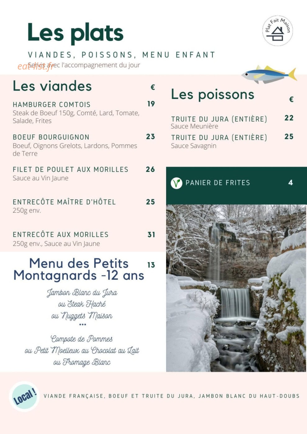 Le Gai Pinson — carte page 6