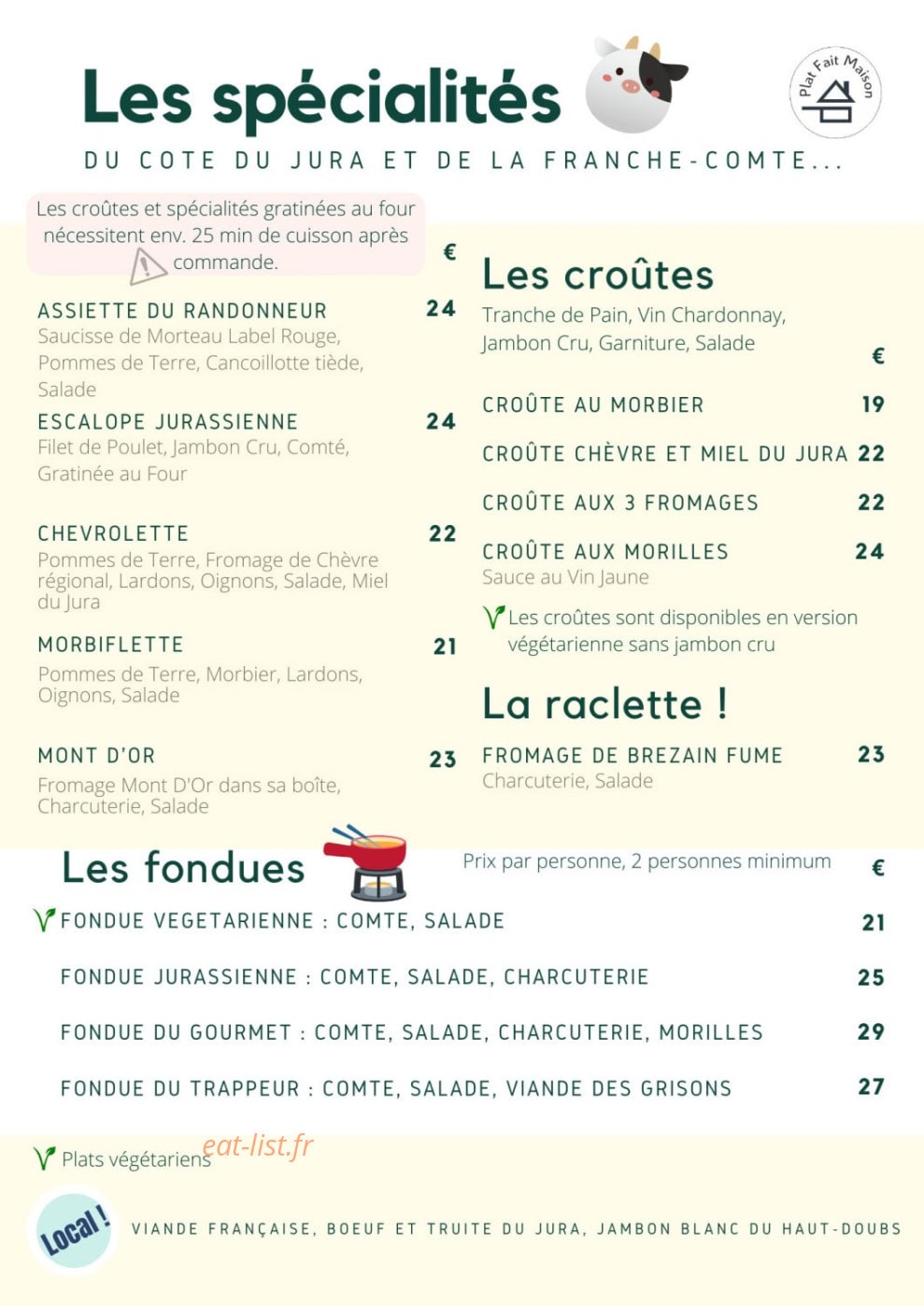 Le Gai Pinson — carte page 2