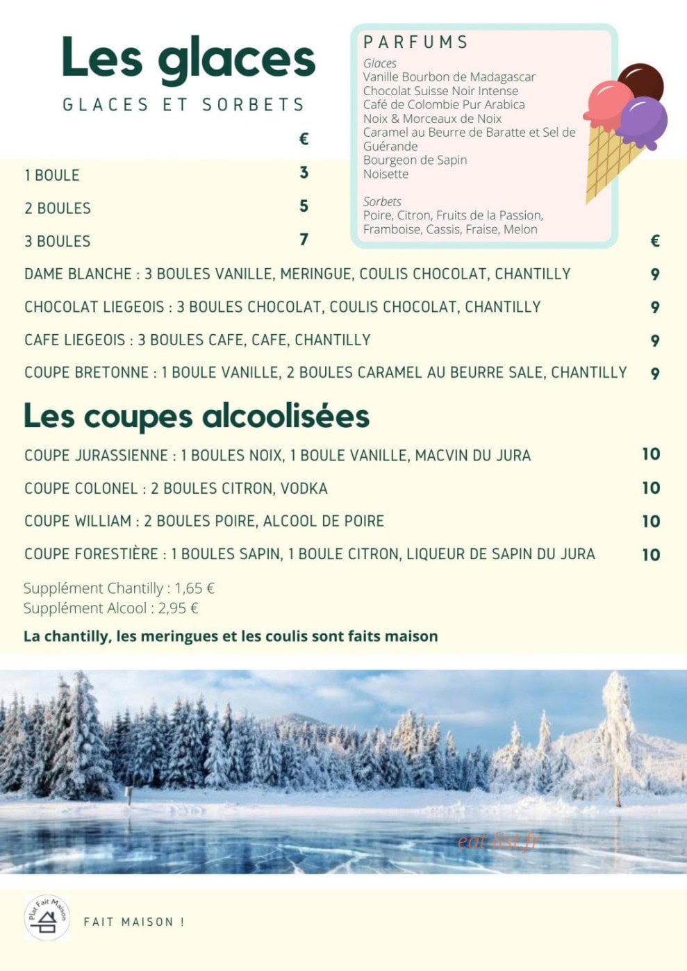 Le Gai Pinson — carte page 8