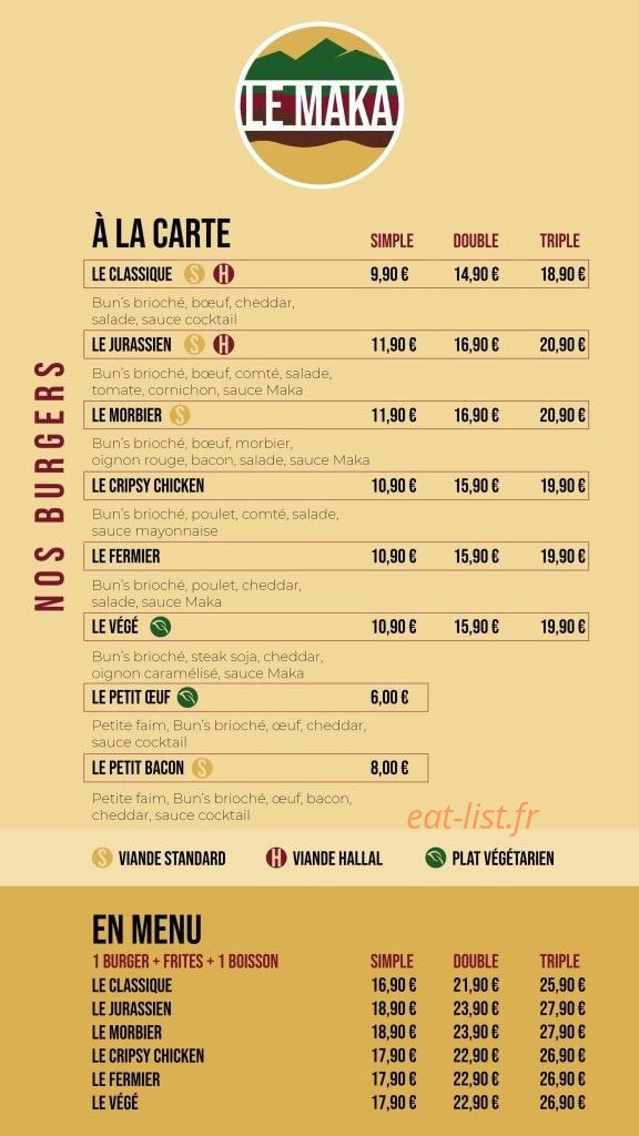 Le Maka — carte page 1