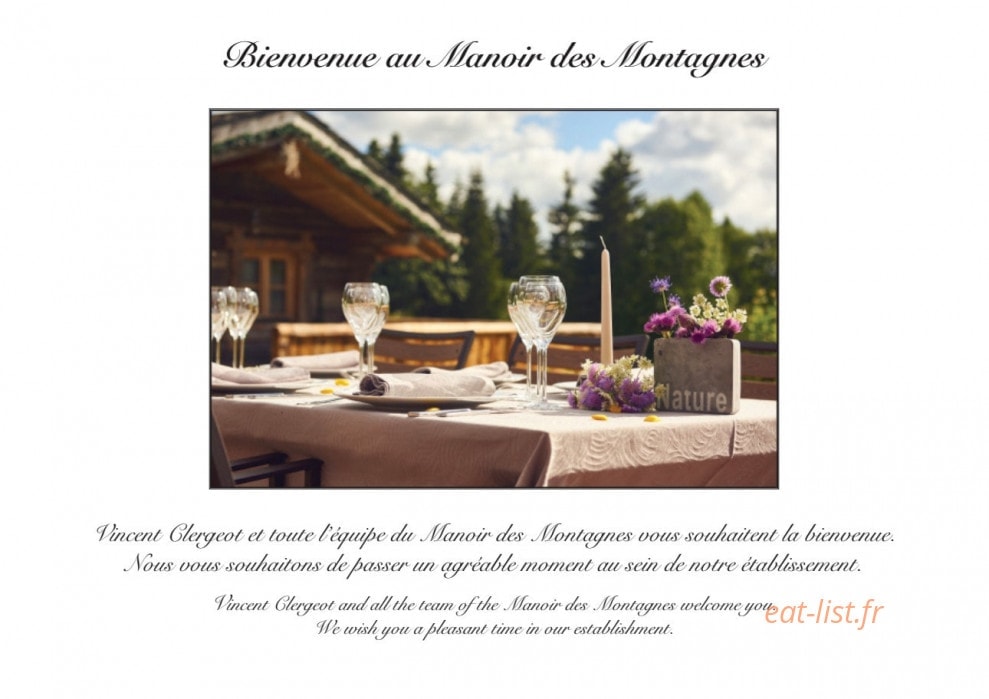 Le Manoir des Montagnes — carte page 1