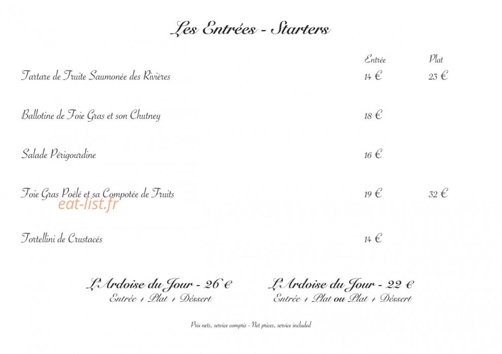 Le Manoir des Montagnes — carte page 4